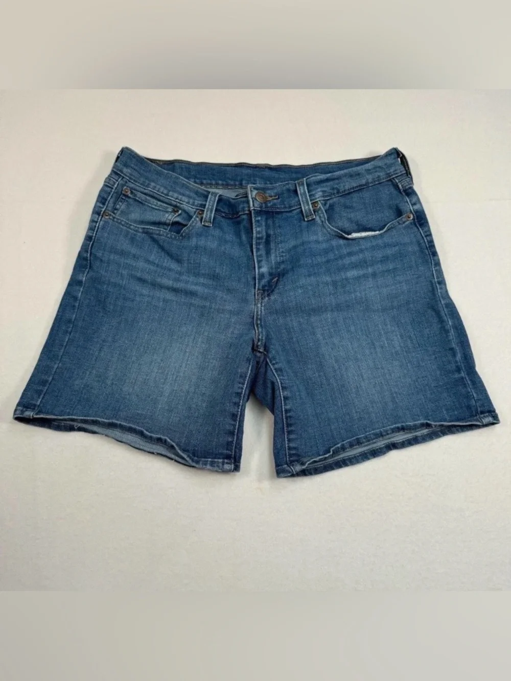 Classic Denim Women's Shorts - Blue